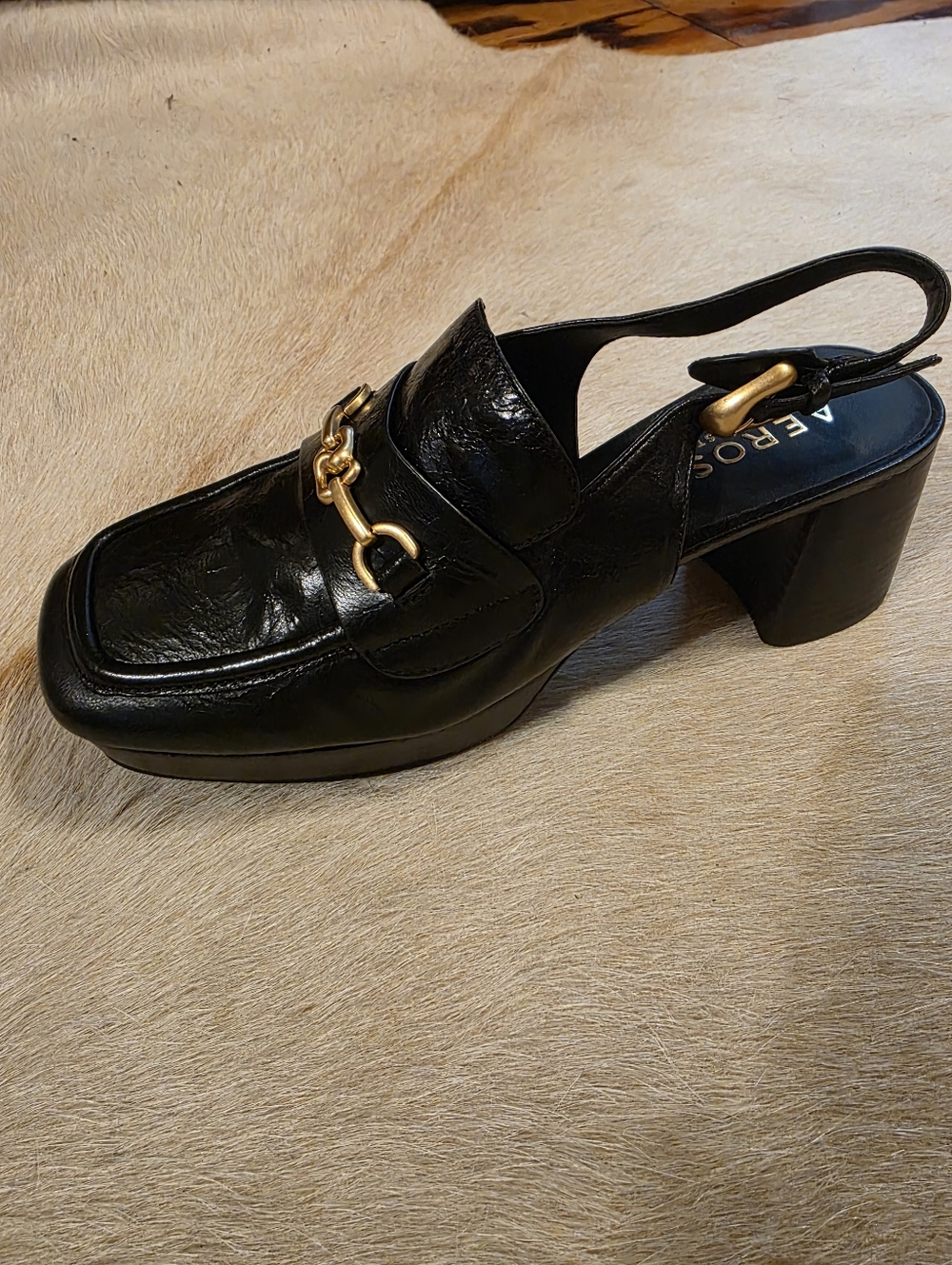 AREOSOLE Sorin Slingback Bit Loafer Pump SZ 8 - Picture 6 of 12